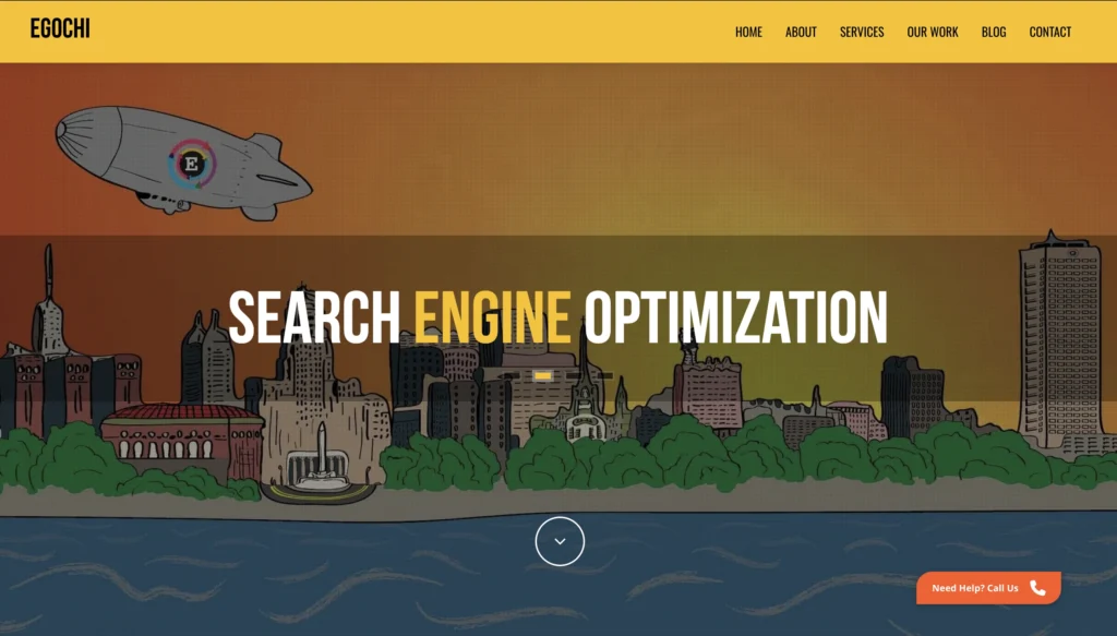 Egochi Milwaukee SEO Agency landing page screenshot
