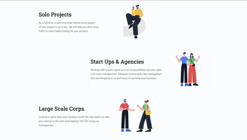 Answering who can use WordPress Webers, from Solo projects, to startups, agencies as well as Large scale corporations
